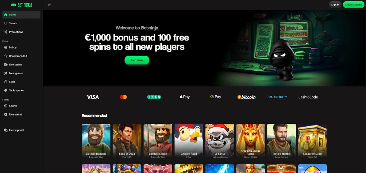 Wer Wert auf Flexibilität legt, findet in Betninja ein effizientes casino ohne lugas. Die Hybrid-Kasse unterstützt sowohl Krypto als auch klassische Methoden, wobei Auszahlungen erfreulicherweise meist innerhalb von 24 Stunden abgewickelt werden.