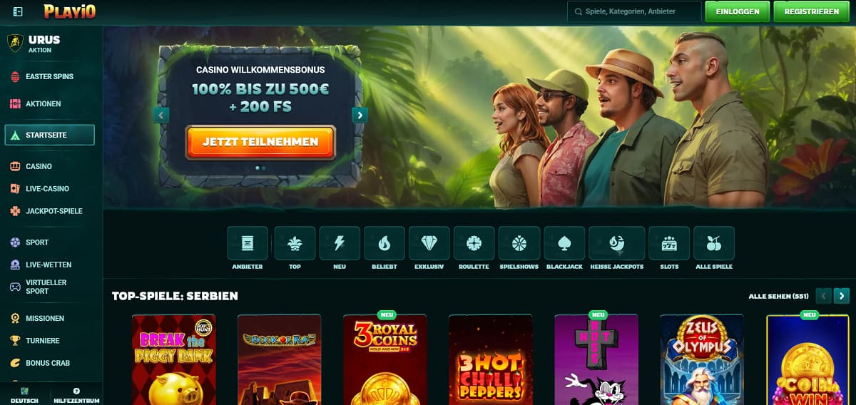 Playio bringt frischen Wind in die Welt der casino ohne lugas und überzeugt durch ein einzigartiges Belohnungssystem, das Features wie den Bonus Shop und die beliebte „Bonus Crab“ für zusätzliche Gewinnchancen kombiniert.