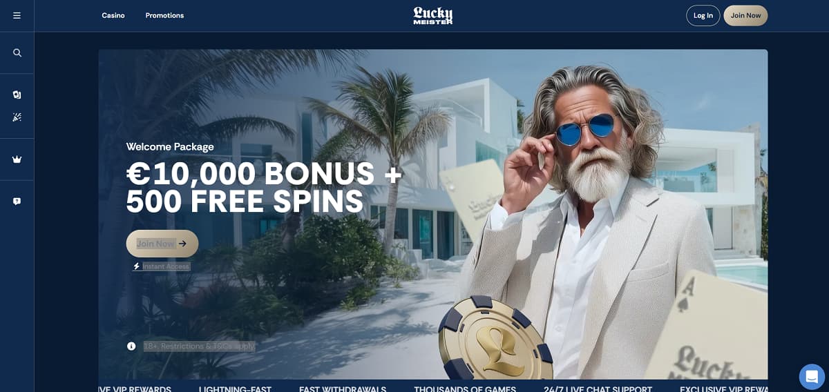 Bei LuckyMeister handelt es sich um ein casino ohne lugas, zu dem aktuell nur wenige verifizierte Daten vorliegen. Wir empfehlen dir daher, die genauen Konditionen und Sicherheitsmerkmale vorab direkt auf der Website des Anbieters zu prüfen.
